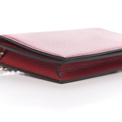 Gucci Dollar Calfskin Medium Betty Chain Wallet Tabasco 7 of 9