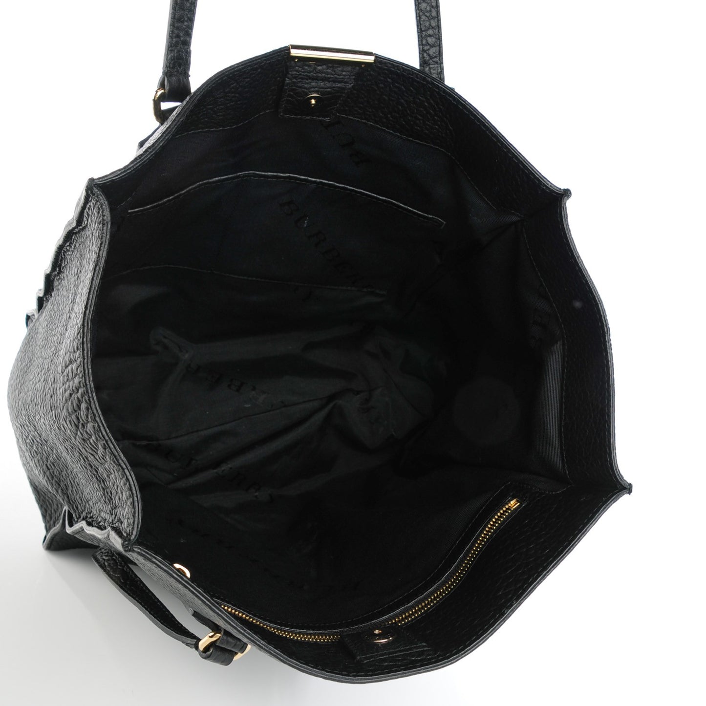 Heritage Grain Medium Woodbury Tote Black