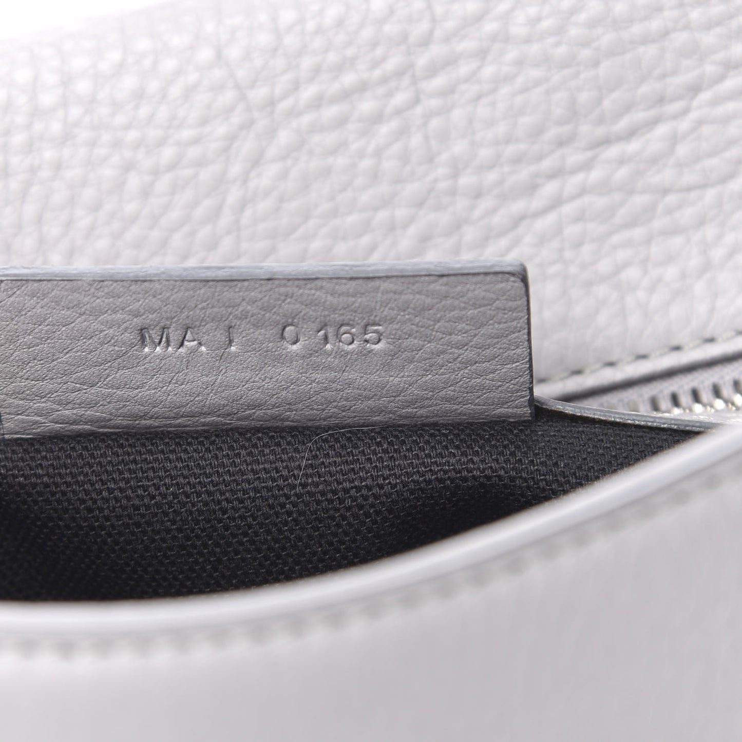 Calfskin Mini Pandora Pure Flap Bag Pearl Grey