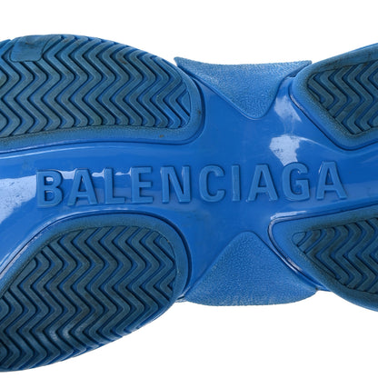 Balenciaga Technical Fabric Allover Logo Mens Triple S Sneakers 45 Blue Black 45 Blue Black 8 of 10