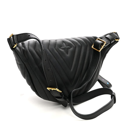 Louis Vuitton Calfskin Quilted New Wave Bumbag Black 2 of 9