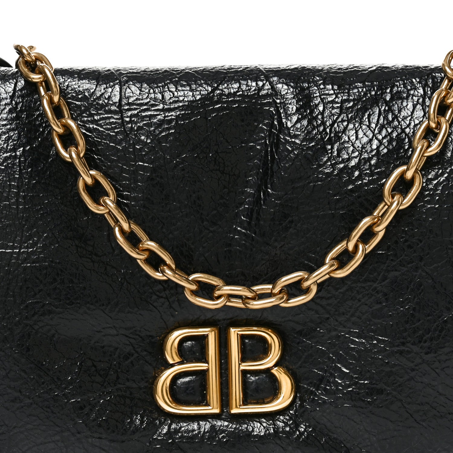 Balenciaga Arena Puffy Monaco Chain Shoulder Bag Black 8 of 10