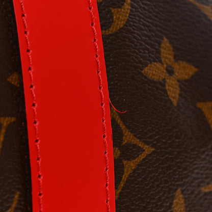 Louis Vuitton Calfskin Monogram Keepall Bandouliere 50 Coquelicot 12 of 17
