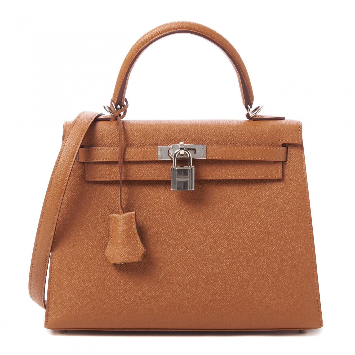 Hermes Epsom Verso Kelly Sellier 25 Caramel Jaune Ambre 1 of 33