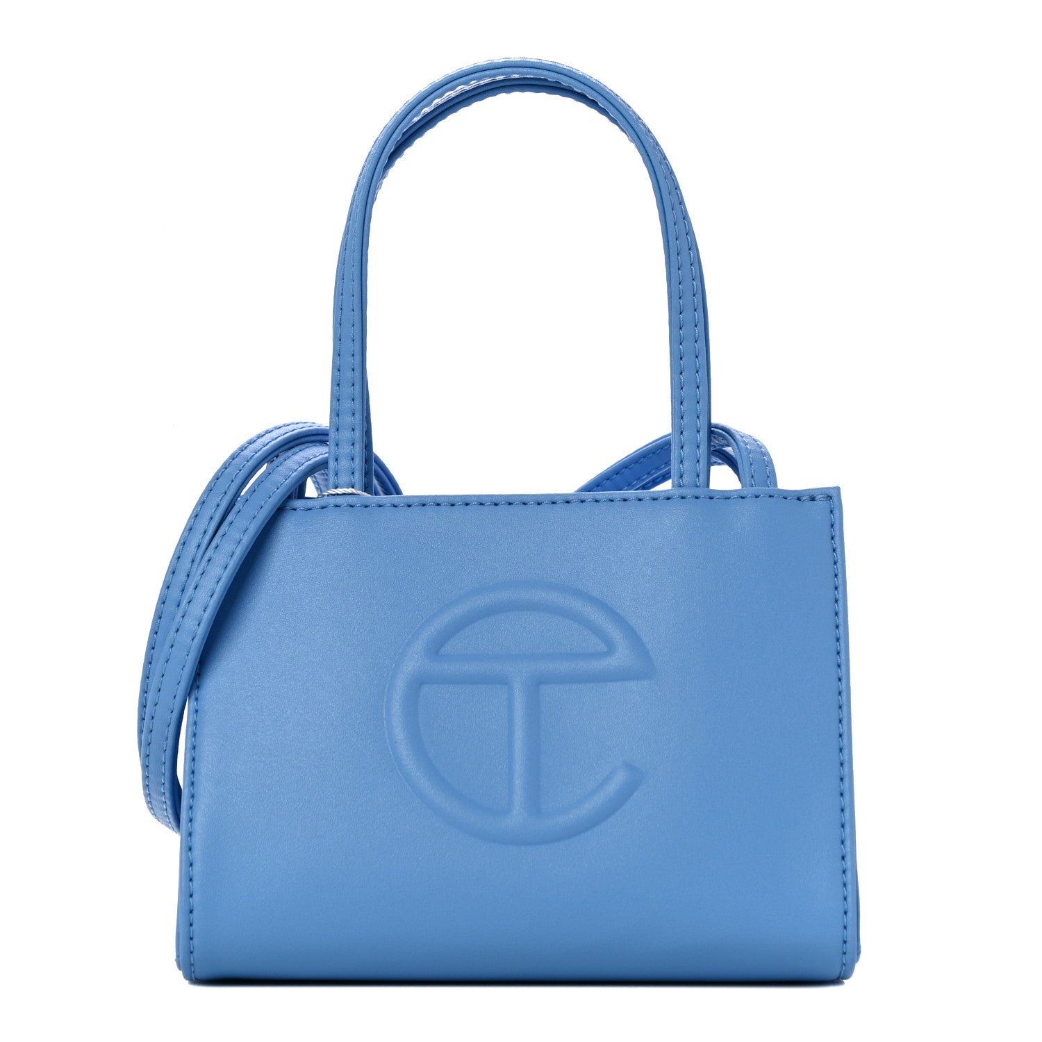 Telfar Vegan Leather Small Shopping Bag Cerulean 1 of 10