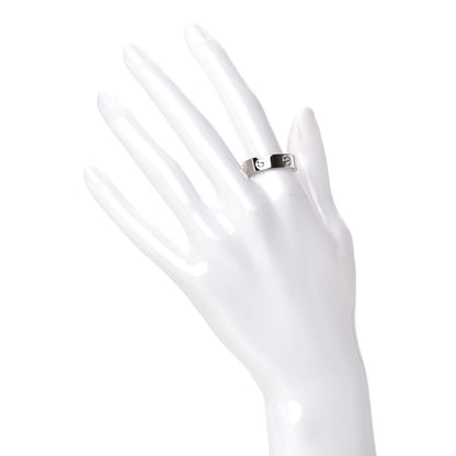 Cartier 18K White Gold 5.5mm LOVE Ring 61 9.5 2 of 5