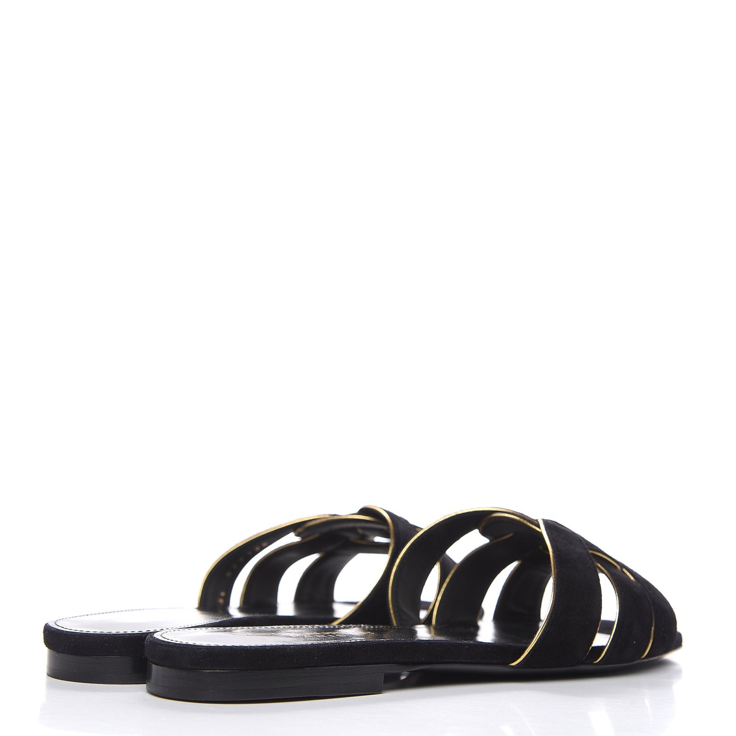 Suede Tribute 05 Slide Sandals 37 Black