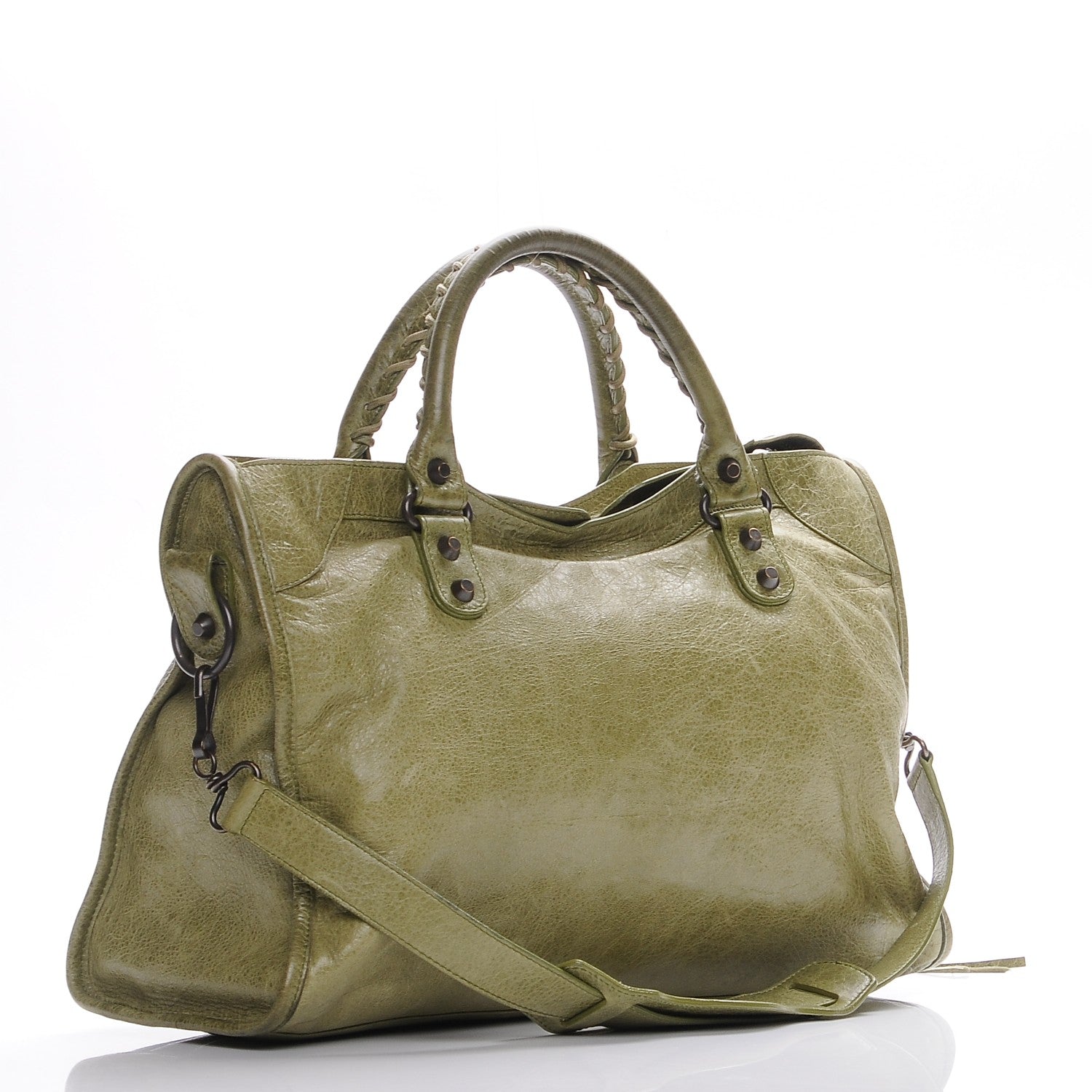 Balenciaga Agneau Classic Hardware City Light Olive 4 of 8