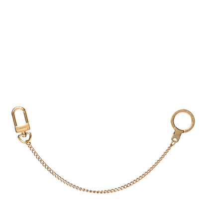 Louis Vuitton Metal Pochette Extender Key Ring Chain Gold 1 of 3