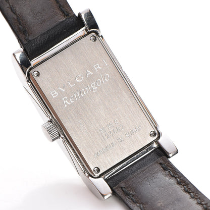 Bulgari Stainless Steel Calfskin 21mm Rettangolo Quartz Watch 5 of 7