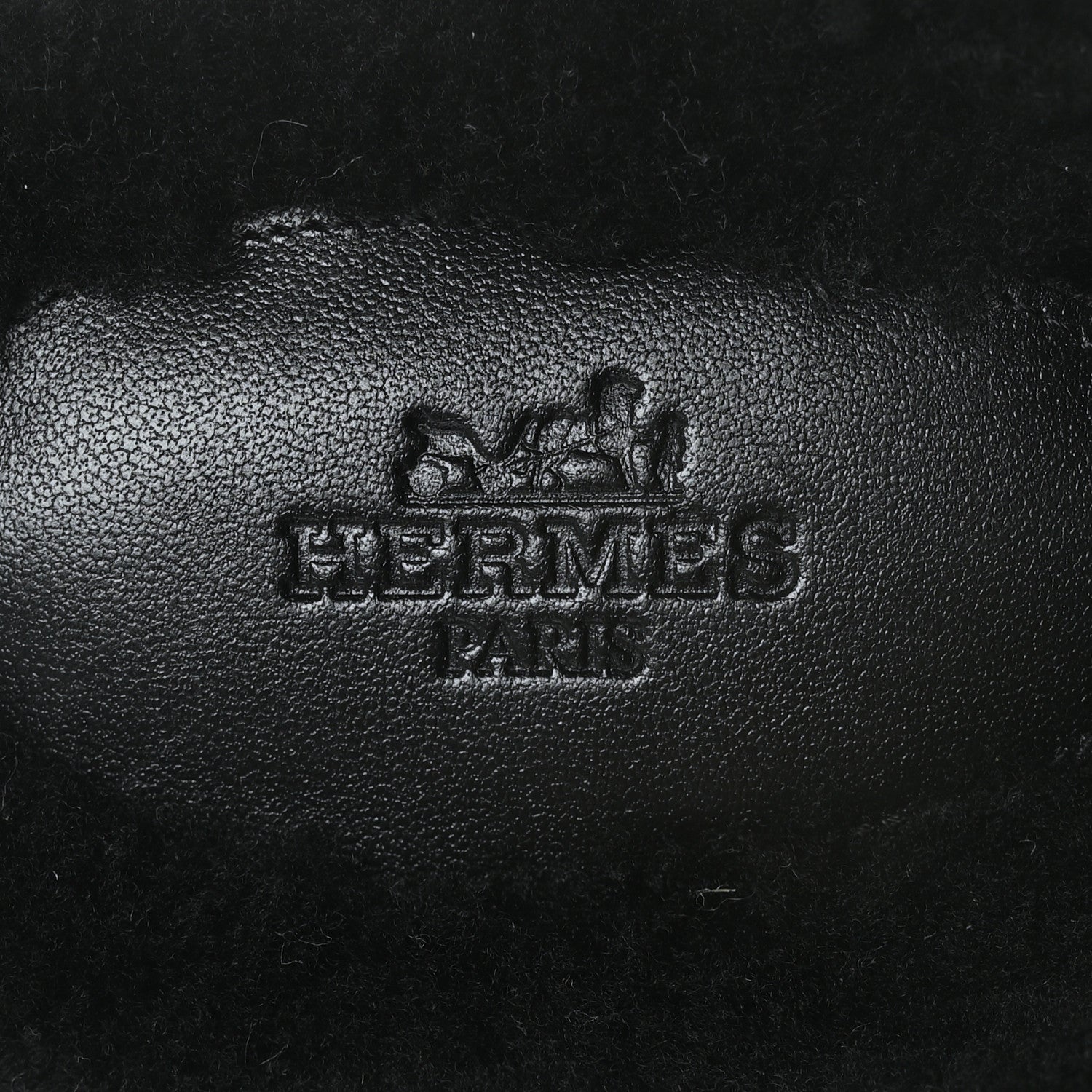 Hermes Calfskin Woolskin Carlotta Mules 38 Black 6 of 7