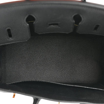 Hermes Togo Birkin 25 Black 5 of 9