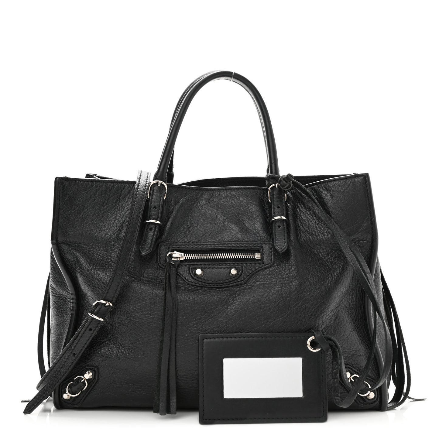 Veau Papier A6 Zip Around Tote Black