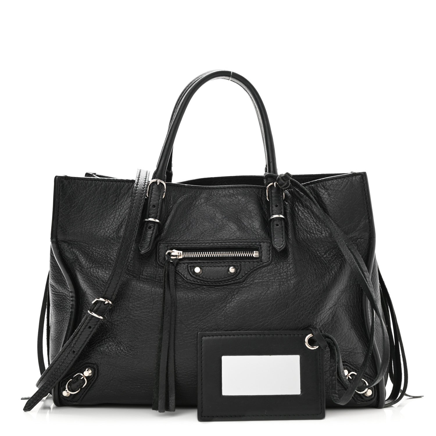 Balenciaga Veau Papier A6 Zip Around Tote Black 1 of 10