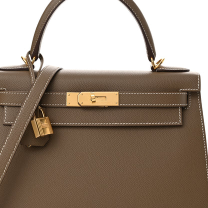 Hermes Epsom Kelly Sellier 28 Etoupe 8 of 11