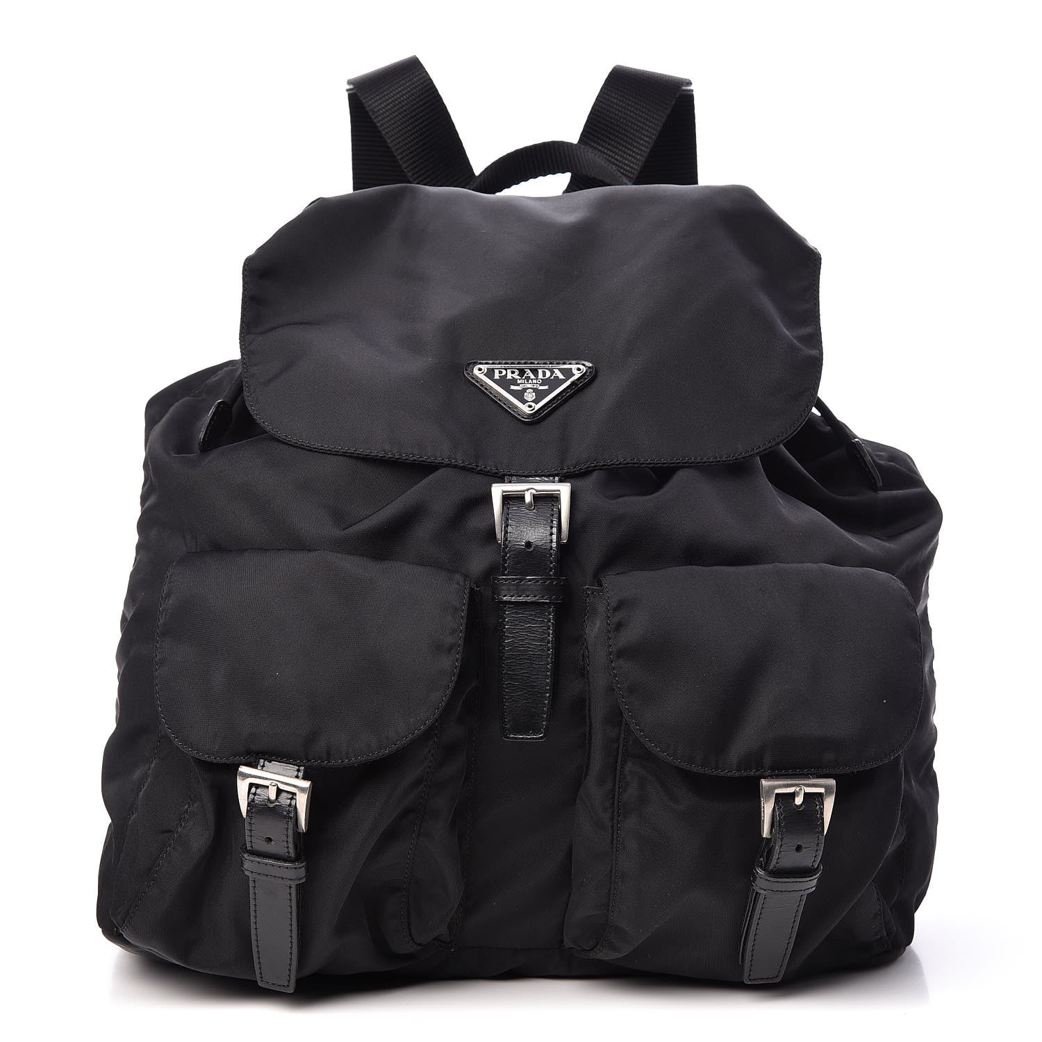 Prada Nylon Vela Medium Backpack Black 1 of 18