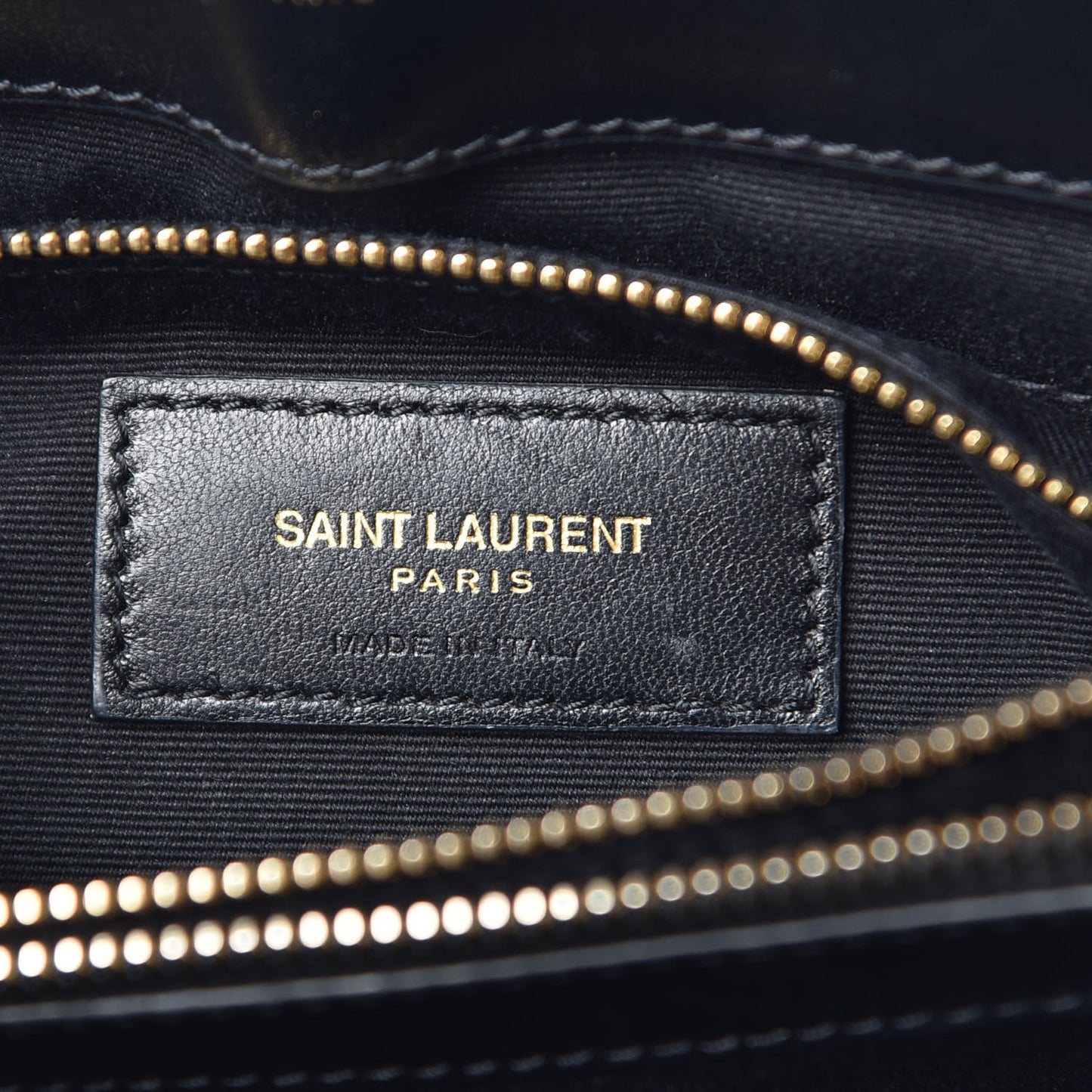 Calfskin Y Quilted Monogram Medium Loulou Chain Satchel Black