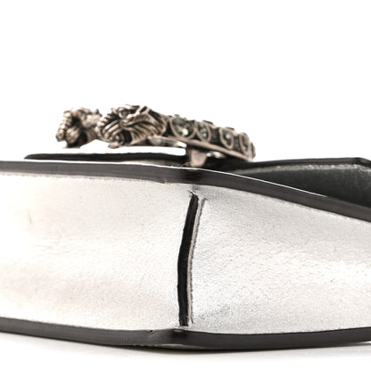 Gucci Metallic Calfskin Super Mini Dionysus Shoulder Bag Silver 9 of 12