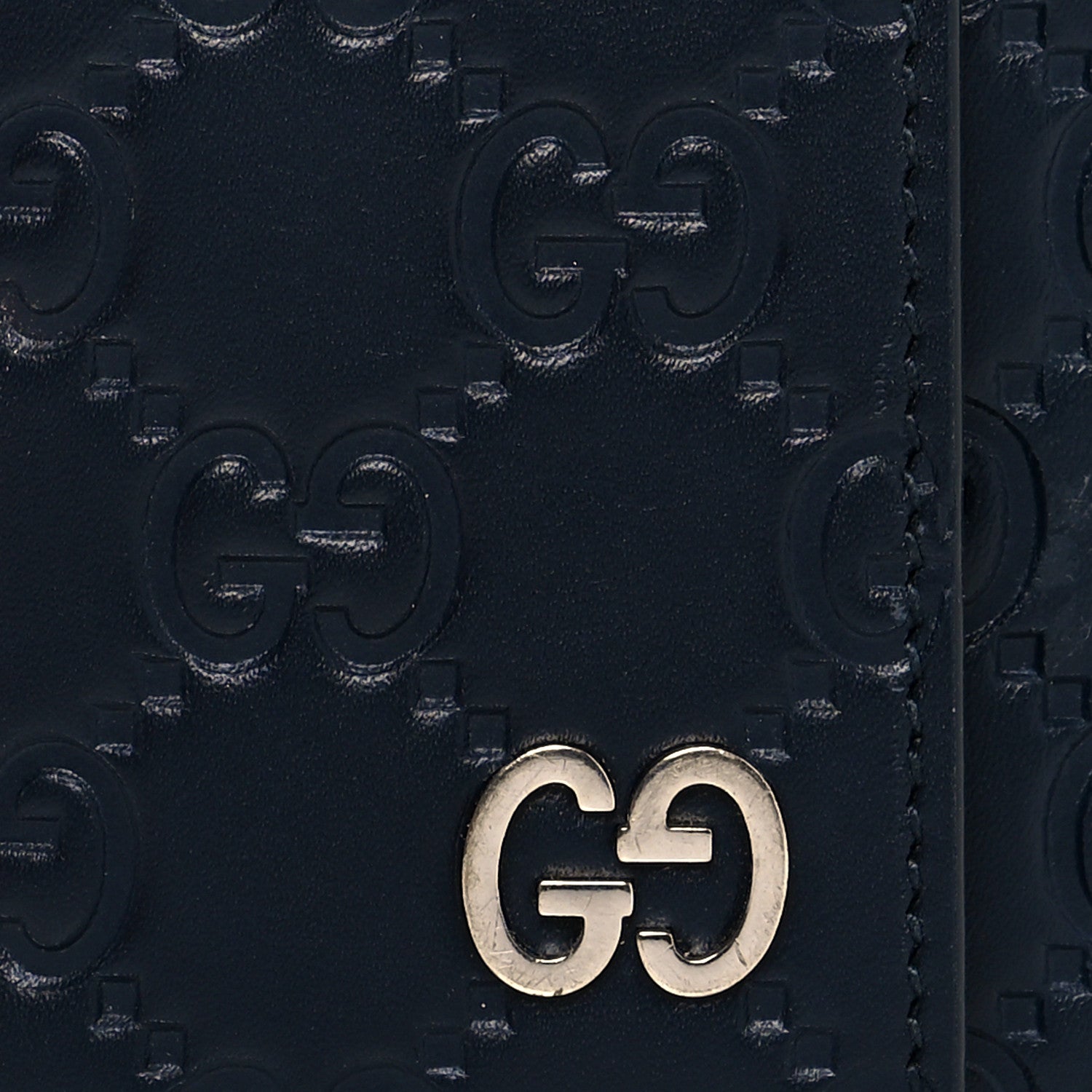 Gucci Guccissima Signature Dorian 6 Key Holder Case Blue 7 of 10