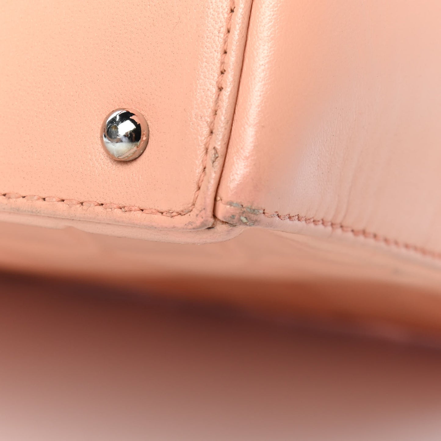 Lambskin Quilted Chocolate Bar Shoulder Bag Light Pink