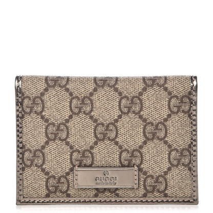 Gucci GG Plus Monogram Joy ID Card Wallet Gold 1 of 7