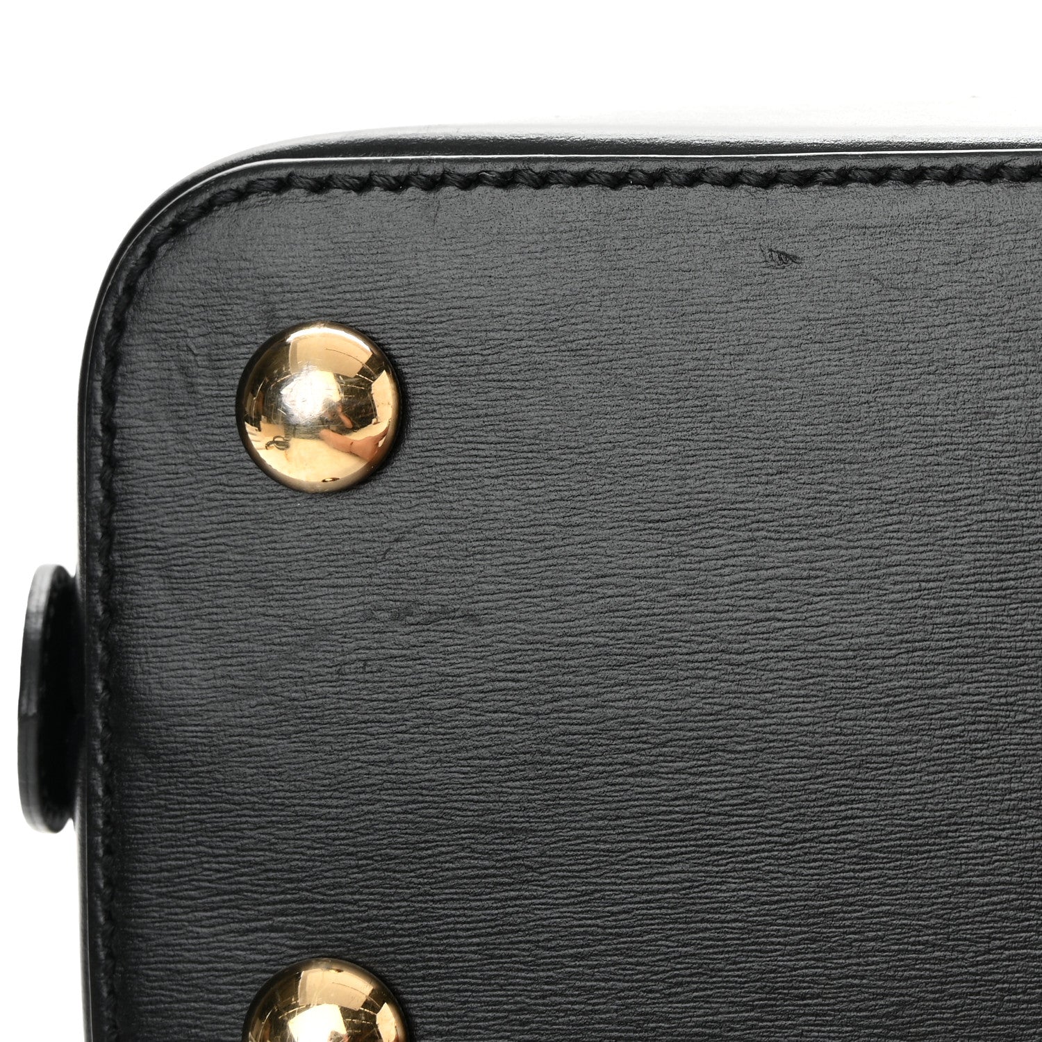 Gucci Boarded Plutone Calfskin Horsebit 1955 Top Handle Bag Black 14 of 15