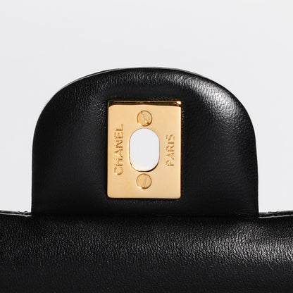 Chanel Lambskin Quilted Medium Double Flap Black 5 of 10