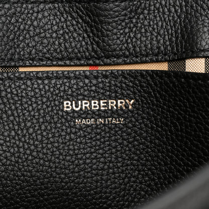 Burberry Grainy Calfskin Vintage Check Note Crossbody Bag Black 6 of 10