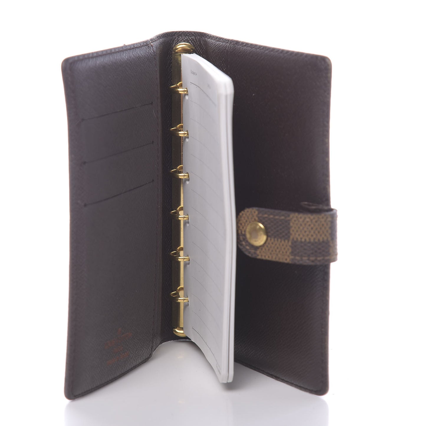 Damier Ebene Small Ring Agenda Cover