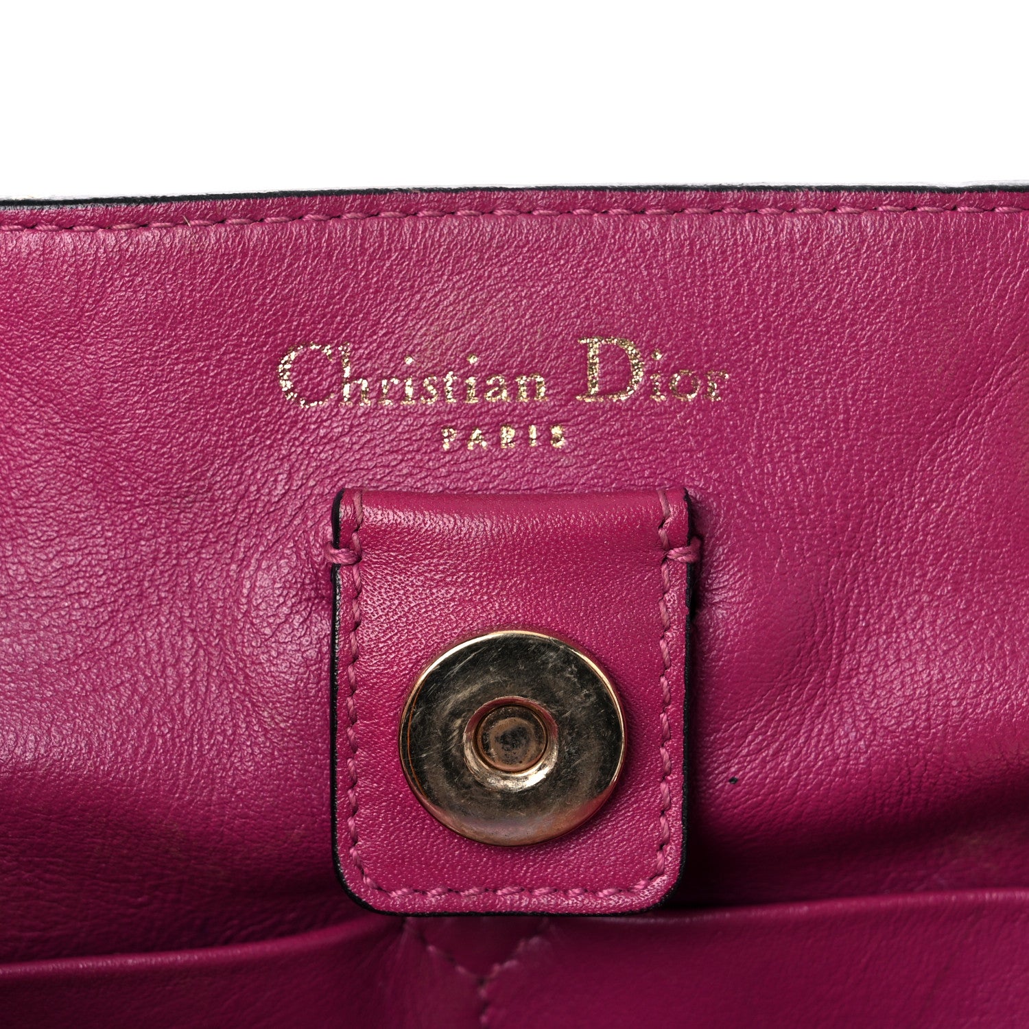 Christian Dior Bullcalf Large Diorissimo Tote Black Rose Indien 7 of 30
