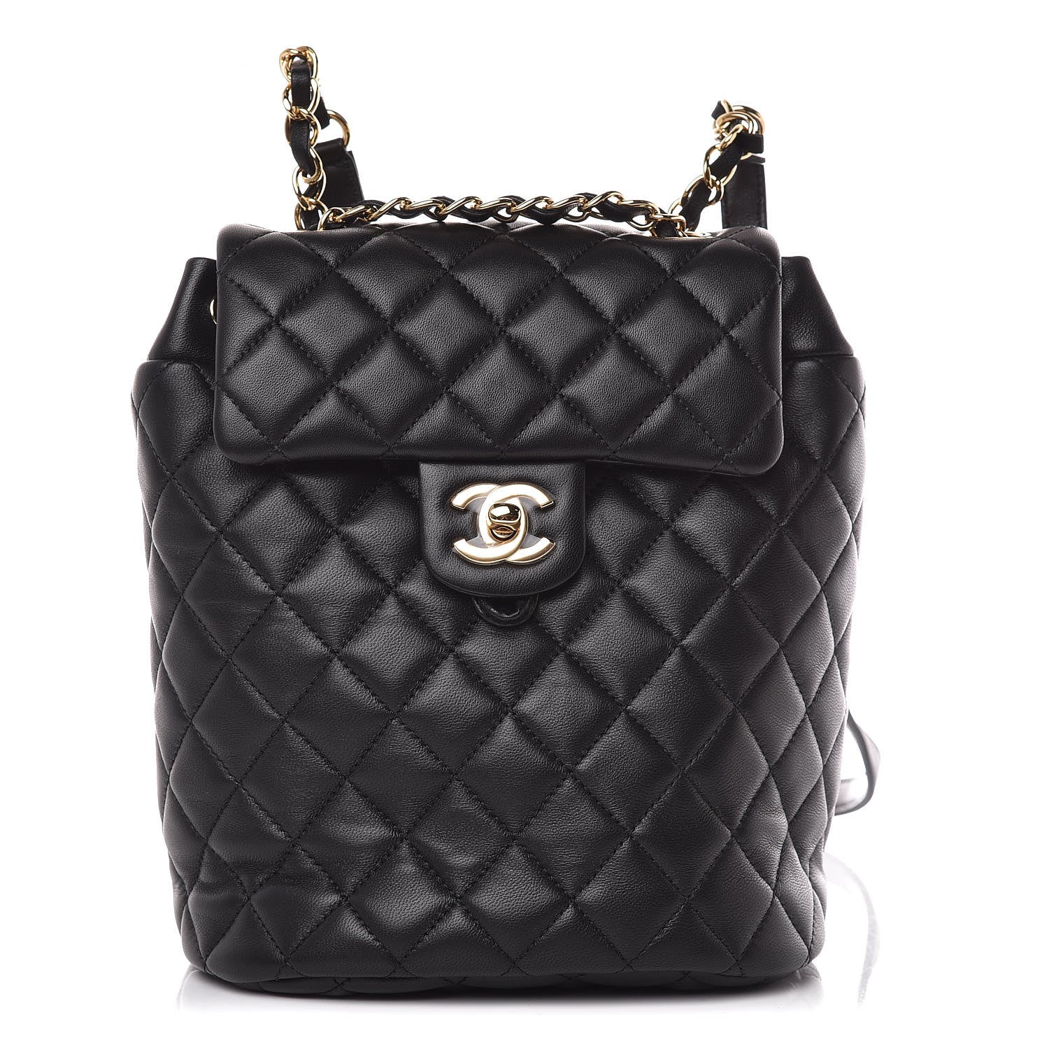 Chanel Lambskin Quilted Mini Urban Spirit Backpack Black 1 of 12