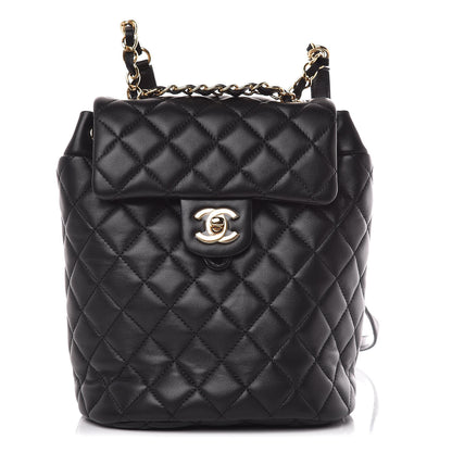 Chanel Lambskin Quilted Mini Urban Spirit Backpack Black 1 of 12