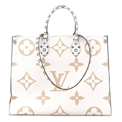 Louis Vuitton Monogram Giant Onthego GM Kaki Beige 1 of 13