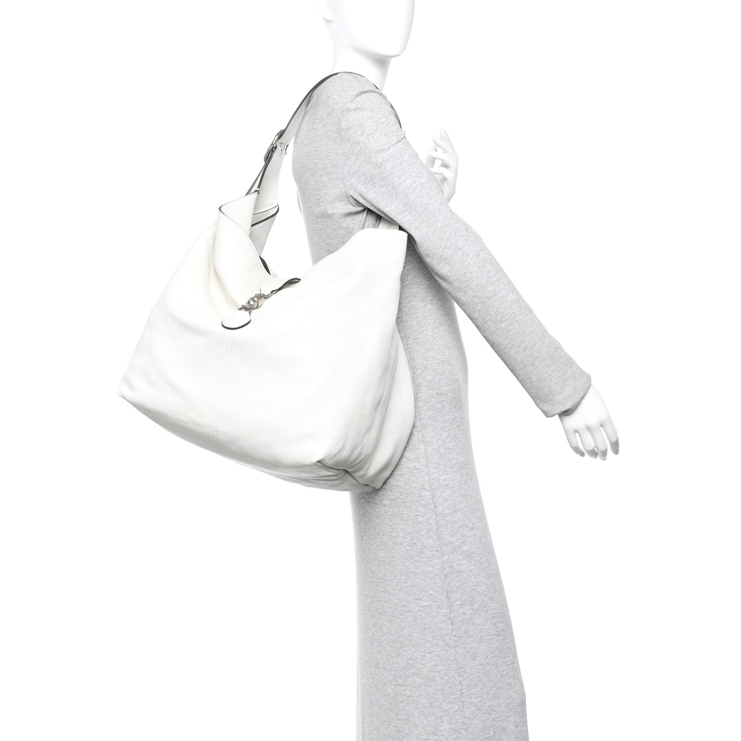 Amour Grane Calfskin Medium Jackie 1961 Crossbody Bag White