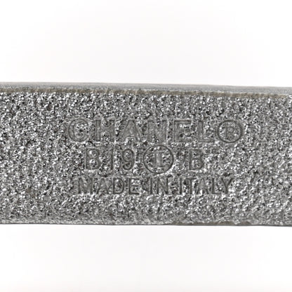 Chanel Metallic Calfskin Metal CC Chain Belt 80 32 Silver 5 of 7