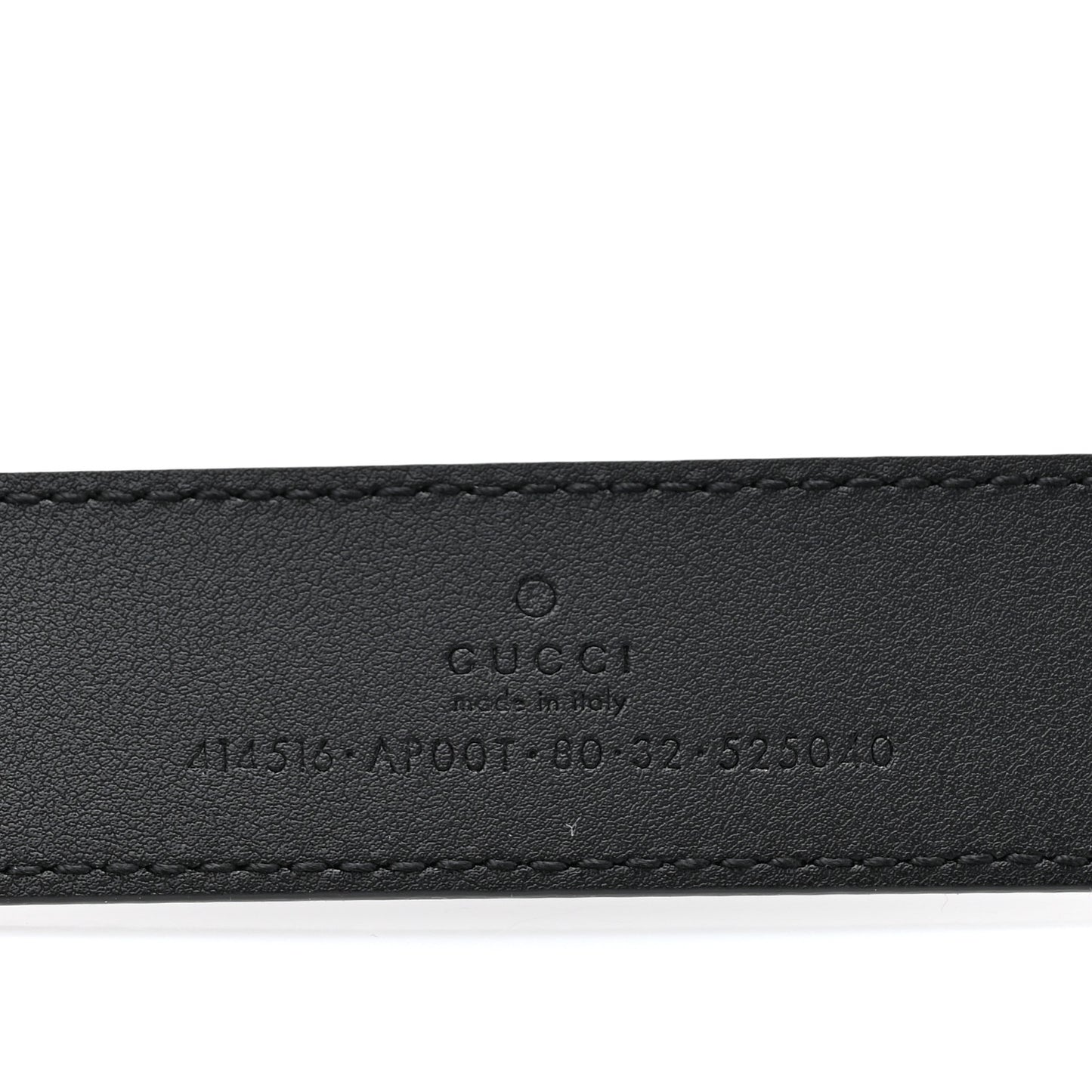 Moon Calfskin Double G 30mm Belt 80 32 Black