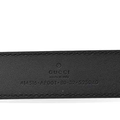 Gucci Moon Calfskin Double G 30mm Belt 80 32 Black 3 of 5