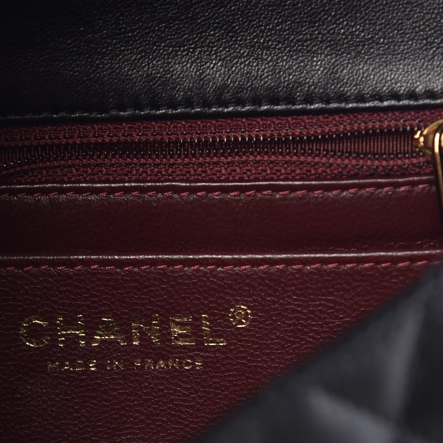 Chanel Lambskin Quilted Mini Square Flap Black 6 of 10