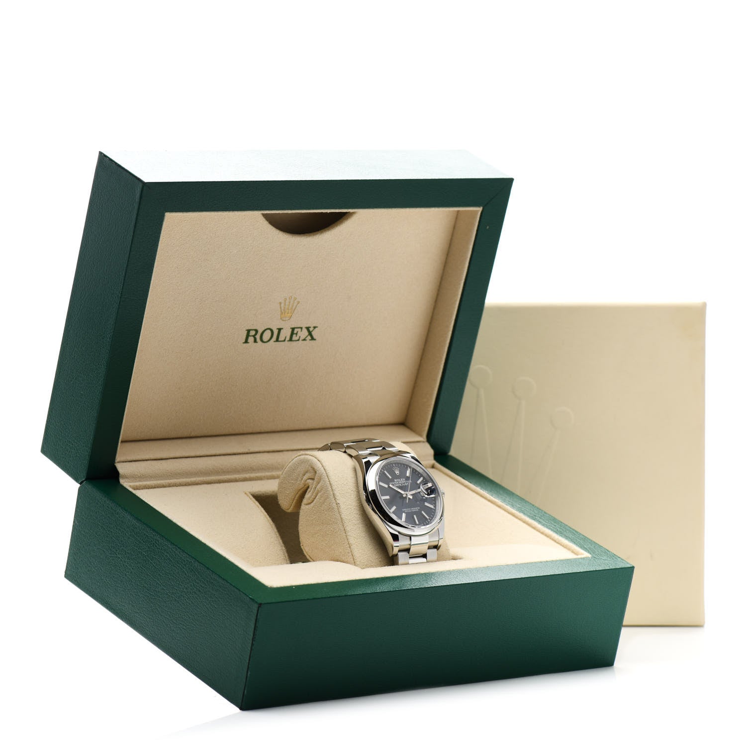 Rolex Stainless Steel 36mm Oyster Perpetual Datejust Watch Bright Blue 126200 5 of 5