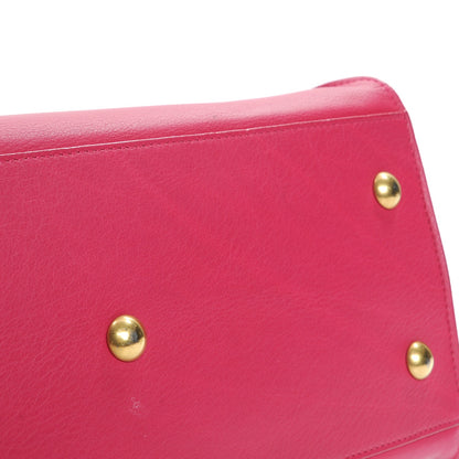 Saint Laurent Calfskin Small Classic Y Cabas Fuchsia 12 of 13