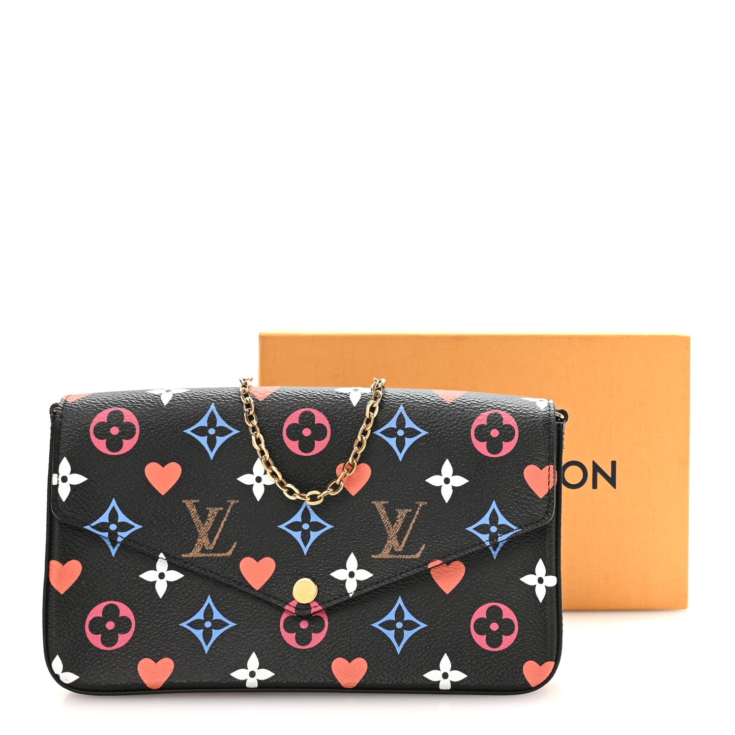 Game On Felicie Chain Wallet Black
