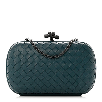 Bottega Veneta Nappa Intrecciato Chain Knot Clutch Mallard 1 of 6