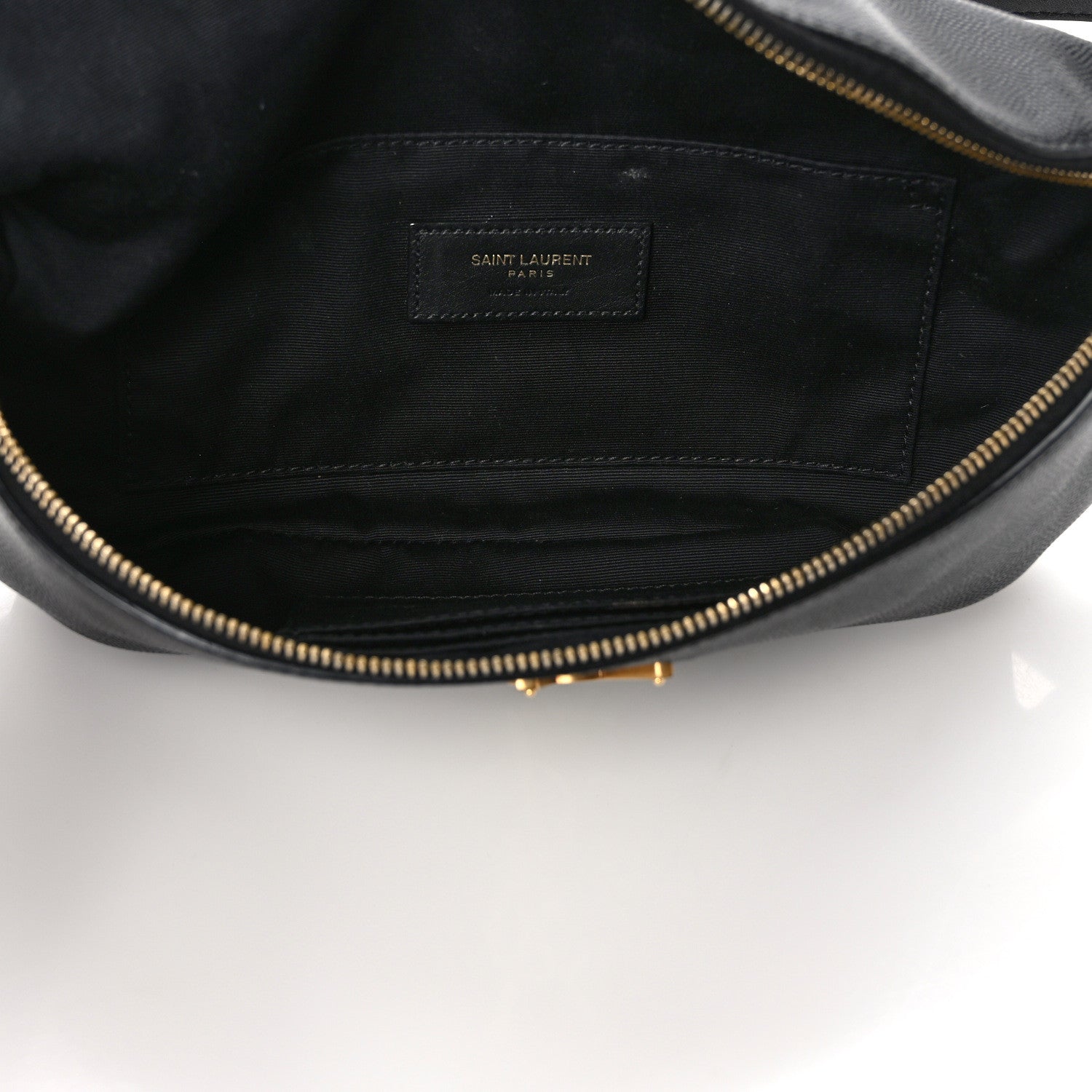 Saint Laurent Grain De Poudre Monogram Belt Bag Black 4 of 8