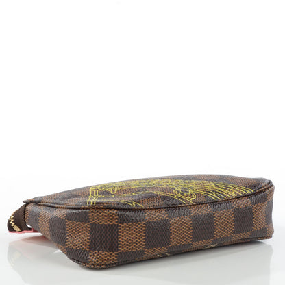 Louis Vuitton Damier Ebene 2014 Christmas Animation Mini Pochette Accessories 4 of 7