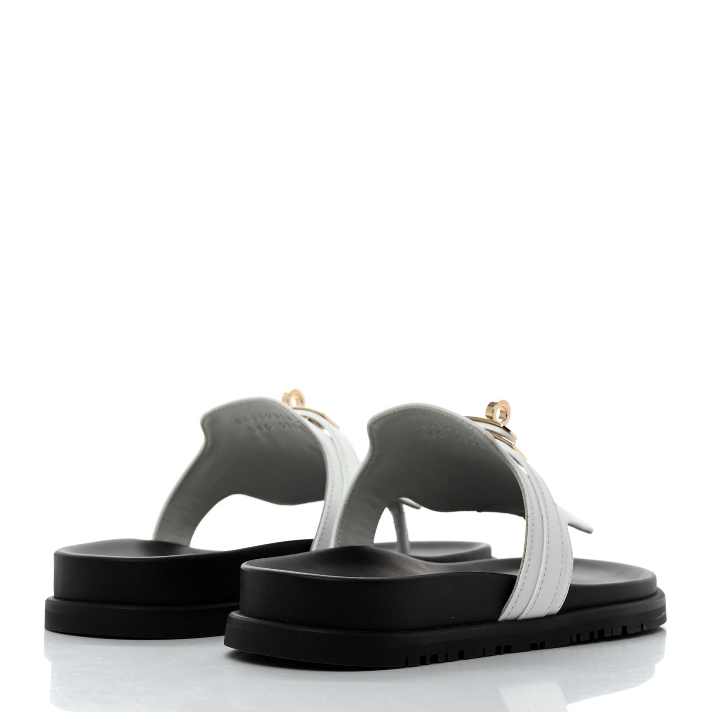 Calfskin Womens Empire Sandals 36.5 White