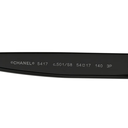 Chanel Acetate Polarized Square Sunglasses 5417 Black 5 of 8