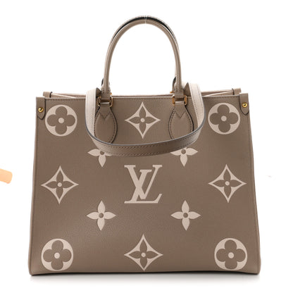 Louis Vuitton Empreinte Monogram Giant Onthego MM Tourterelle Creme 1 of 11