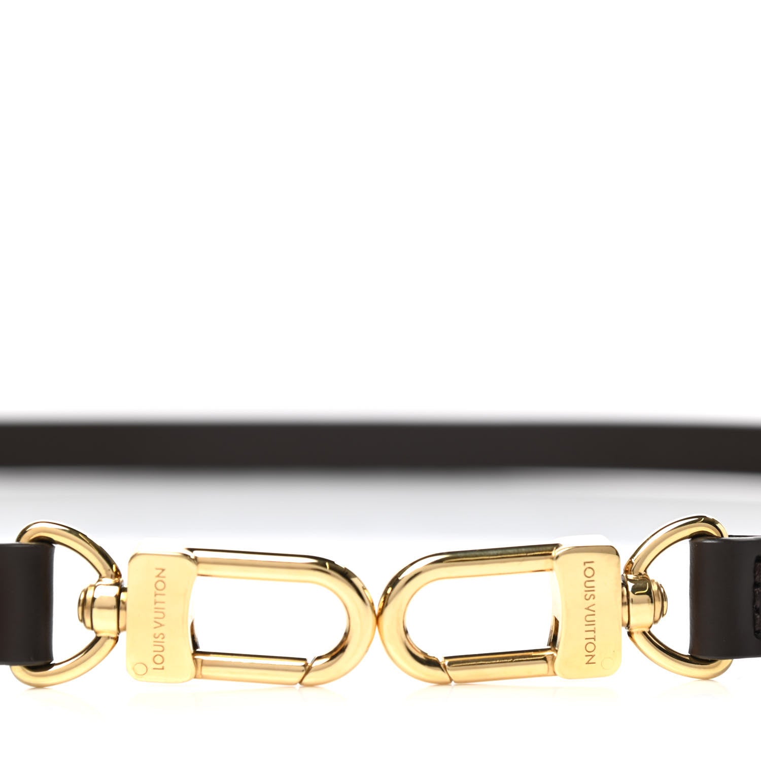 Louis Vuitton Calfskin 16mm Adjustable Shoulder Strap Brown 5 of 5