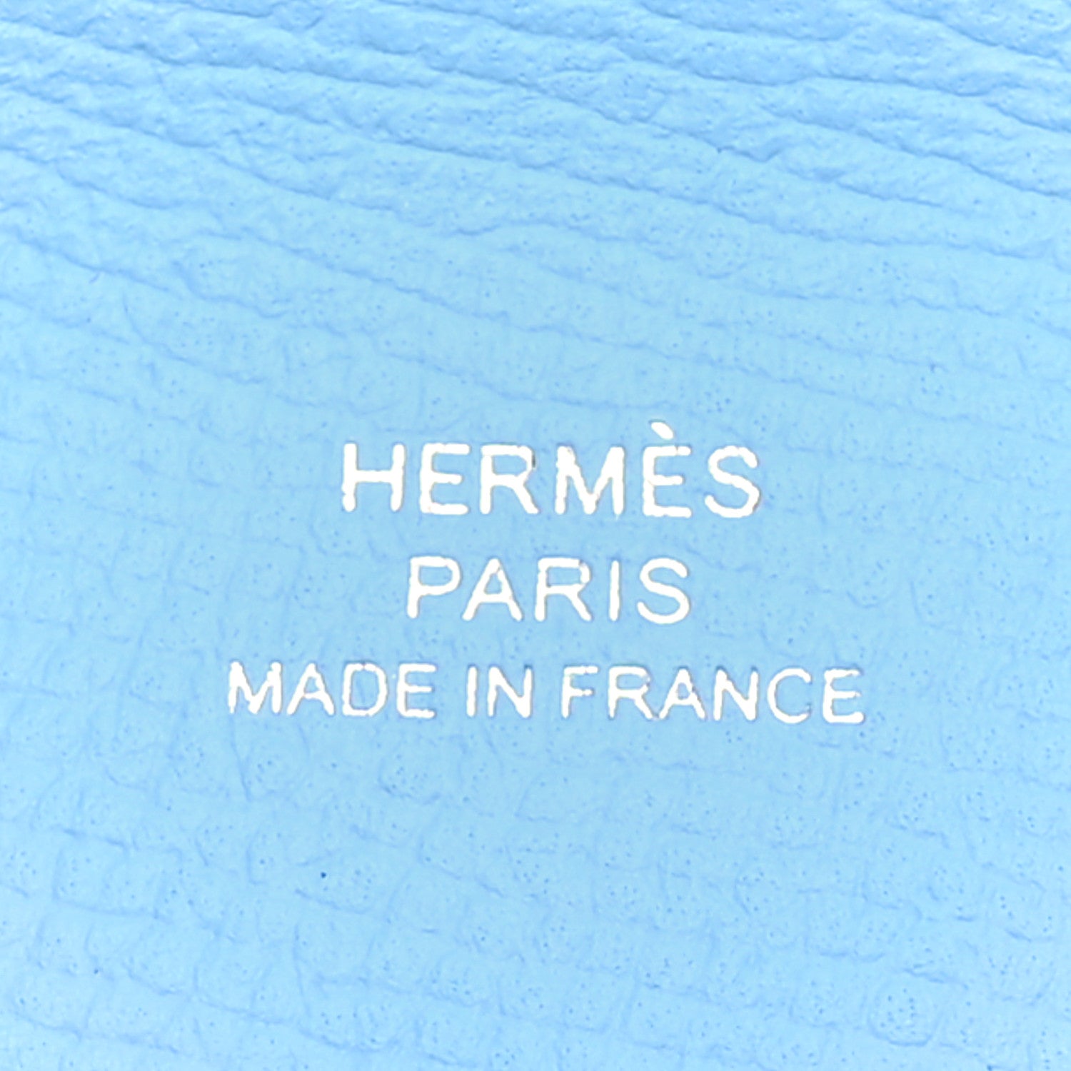 Hermes Epsom Verso Calvi Card Case Vert Yucca Celeste 6 of 8