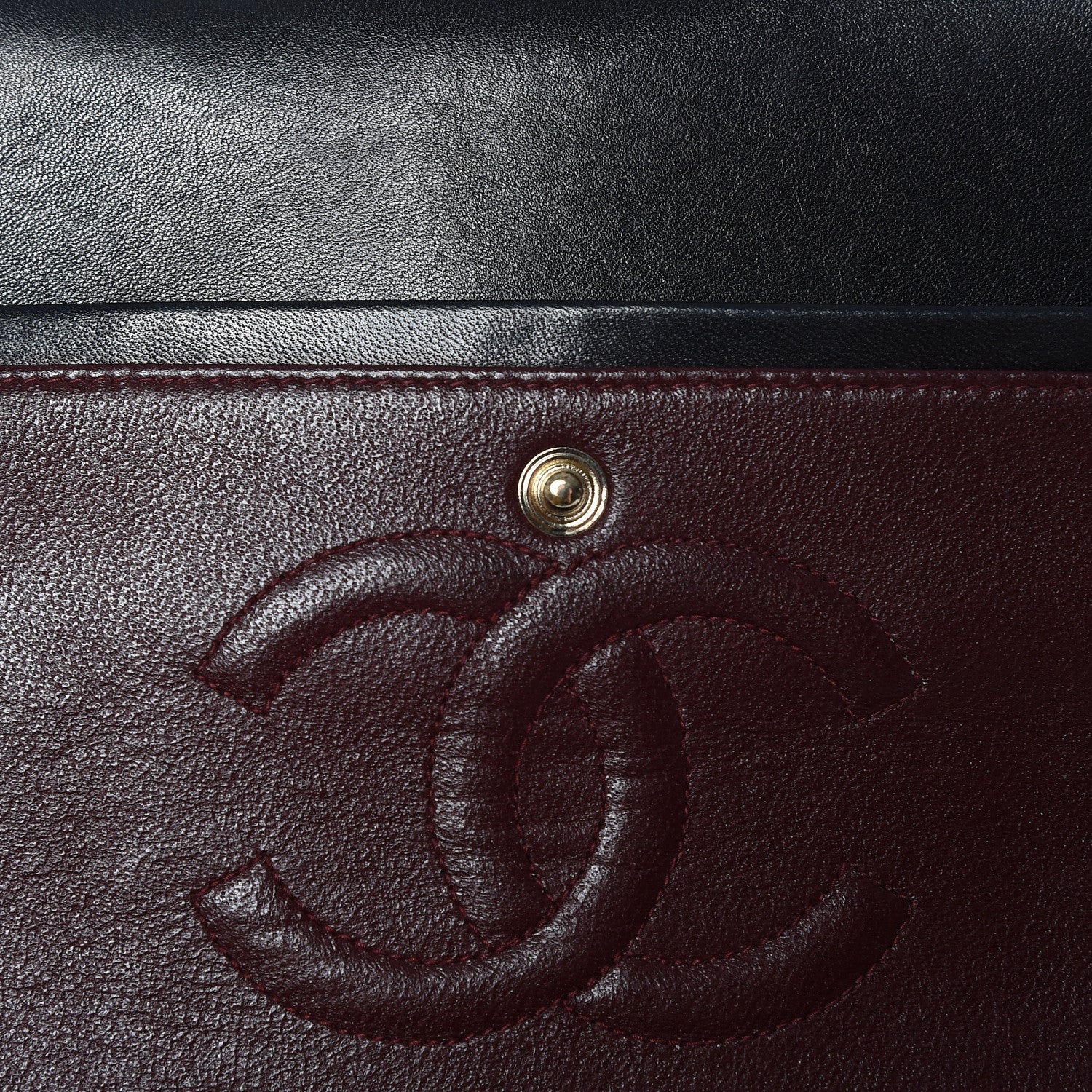 Chanel Lambskin Quilted Medium Double Flap Black 10 of 12